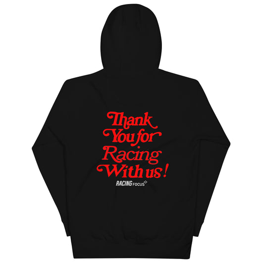 Thank You For Racing With Us! Hoodie - Black