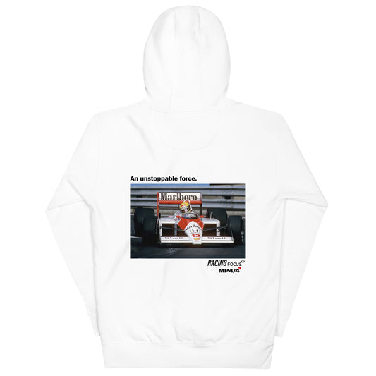 McLaren MP4/4 "Unstoppable Force" hoodie - White
